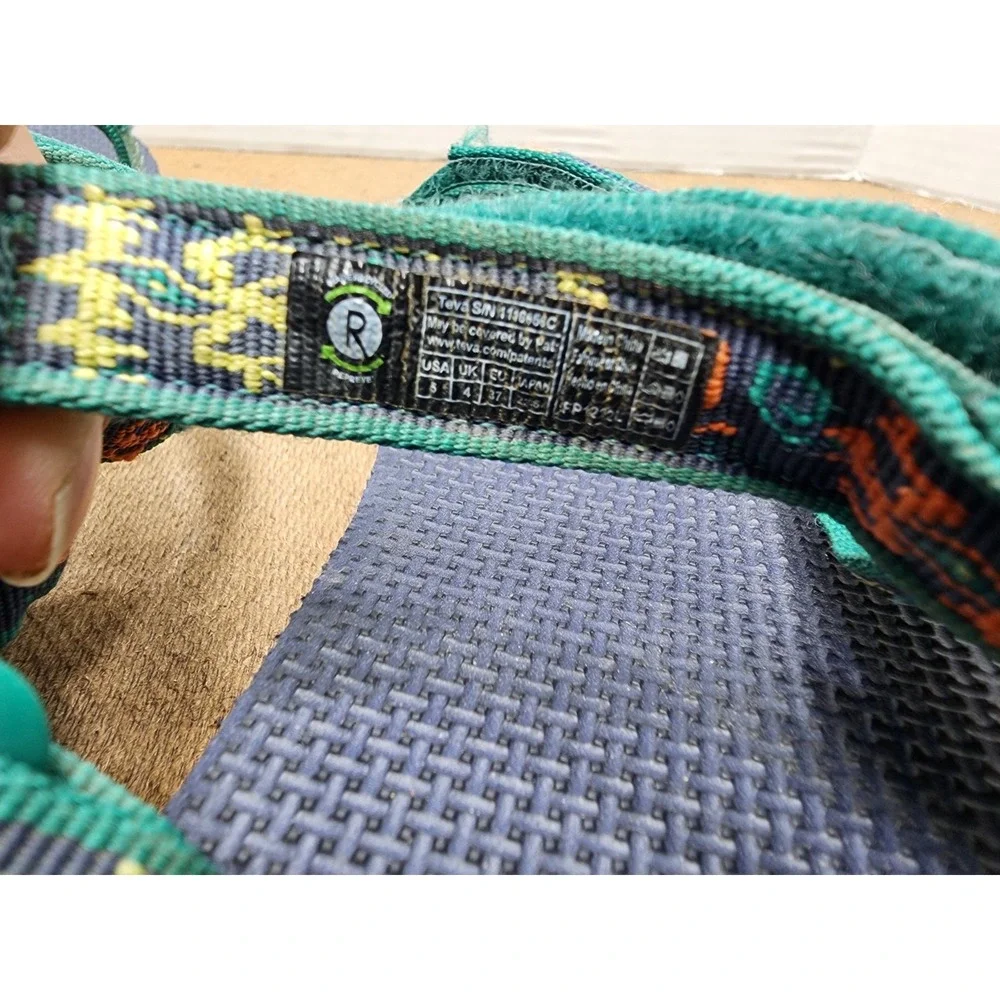 Teva Sandals Kids 5 Original Universal Blue Gecko Navy